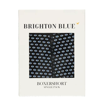 Brighton Blue Boxershort eyes Zwart dessin