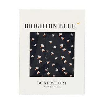 Brighton Blue Boxershort flower Blauw dessin