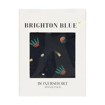 Brighton Blue Heren Boxershort Blauw dessin