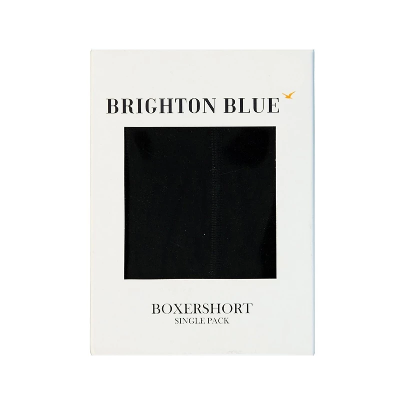 Brighton Blue Heren Boxershort boxer solid black Zwart