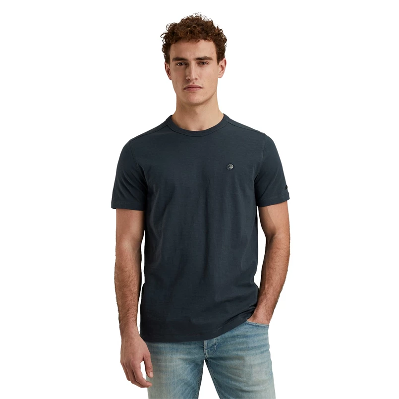 Cast Iron Heren T-shirt CTSS2402550 Midden blauw