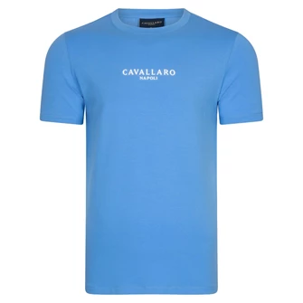 Cavallaro Heren T-shirt 117231002 Bleu