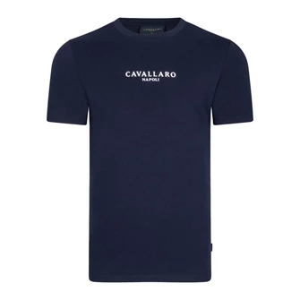 Cavallaro Heren T-shirt 117231002 Navy