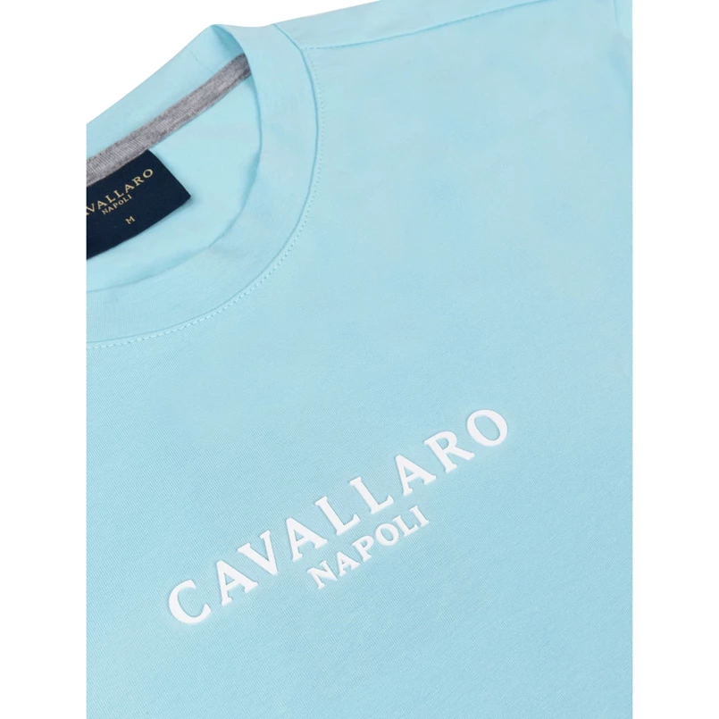Cavallaro Heren T-shirt 117241015 Aqua