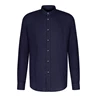 Drykorn Heren shirt lm 47254 Tarok Midden blauw