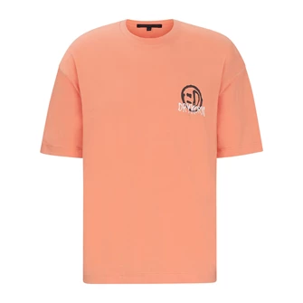 Drykorn Heren T-shirt 49295 Anayo_gd Oranje