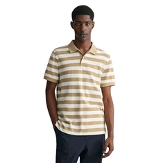 Gant Heren Polo SS Taupe