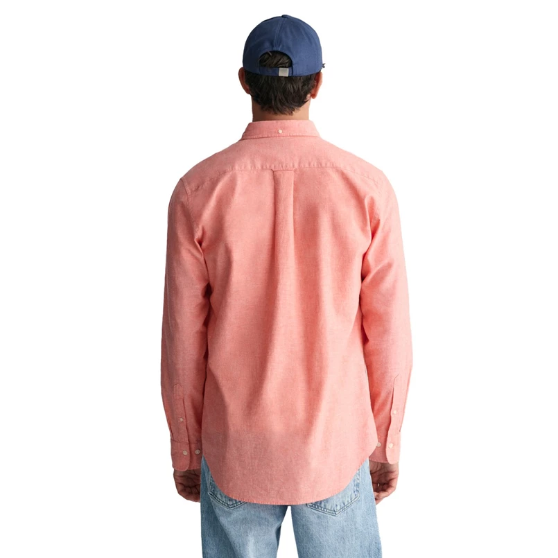Gant Heren Shirt Lange mouw uni Roze