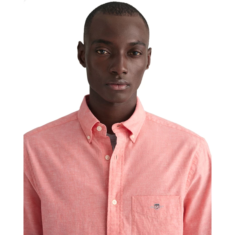 Gant Heren Shirt SS Roze