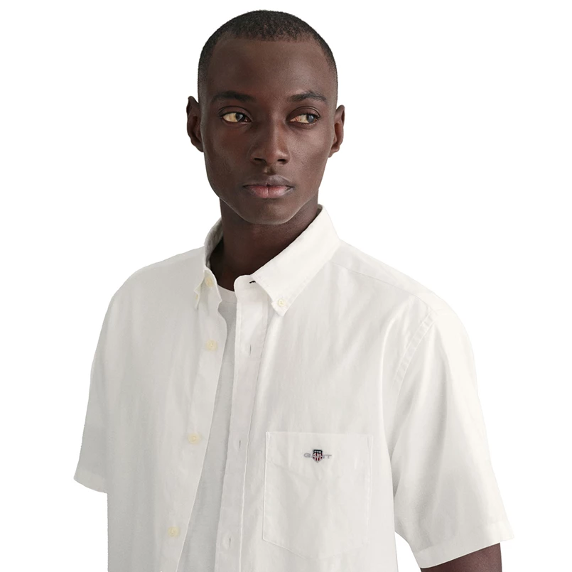 Gant Heren Shirt White Wit