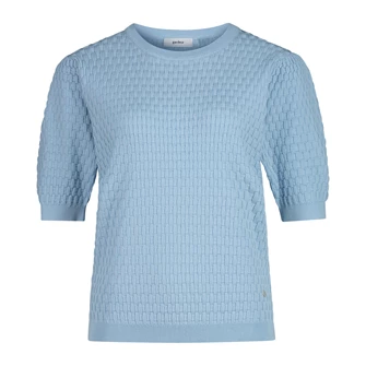 Gardeur Collectie Dames pull km fancy knit Bleu