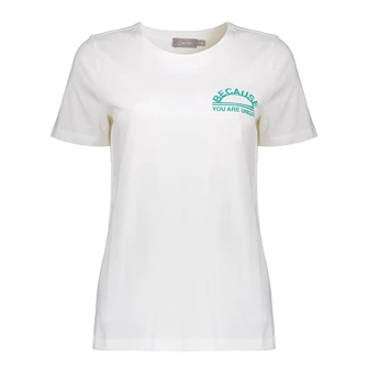 Geisha Dames T-shirt 42115-24 Off-white