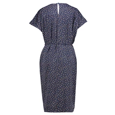 Ivy & You Dames jurk minimal print micromodal Blauw dessin