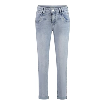 Ivy & You Dames pant Carrie bleach Stone washed denim