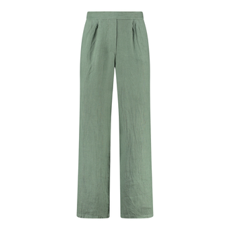 Ivy & You Dames pants linnen Army