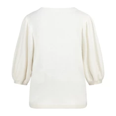 Ivy & You Dames pull pofmouw combu knit Off-white