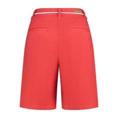 Les Copines Dames Chino short cotton Rood