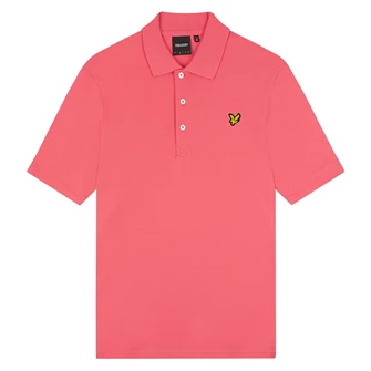 Lyle & Scott Heren Plain Polo Shirt Roze