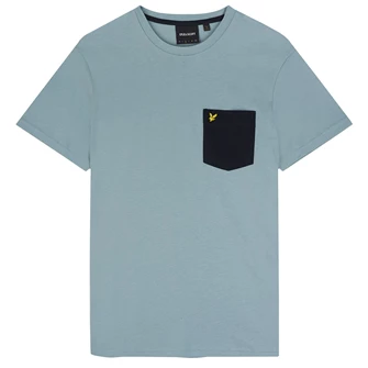 Lyle & Scott Heren T-shirt TS831VOG Midden blauw