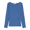 Marc O'Polo Dames T-shirt 401226152199 Indigo blauw
