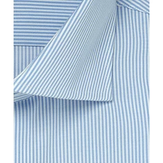 Michaelis Heren Overhemd Slim Fit Cutaway Kraag Bleu