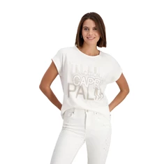 Monari Dames T-shirt 408195 Off-white