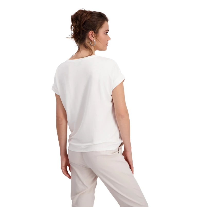 Monari Dames T-shirt 408507 Off-white