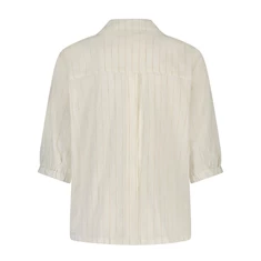 Nukus Dames blouse met streep Off-white