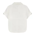 Nukus dames korte mouw blouse Off-white