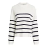 Penn & Ink Dames Pullover stripe Wit dessin