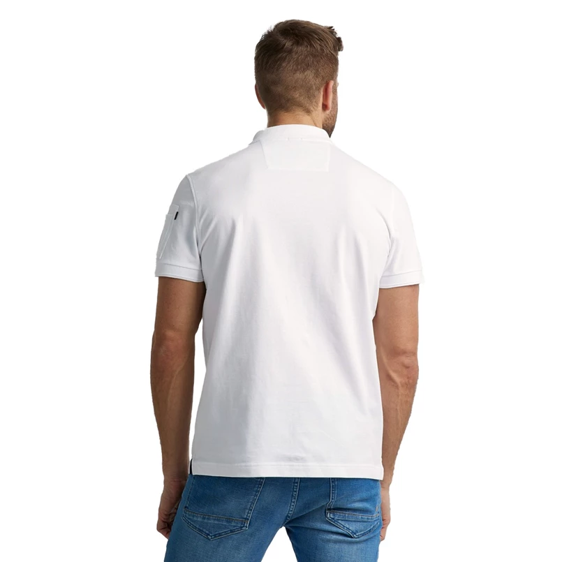 PME Legend Heren Polo PPSS0000861 Wit dessin