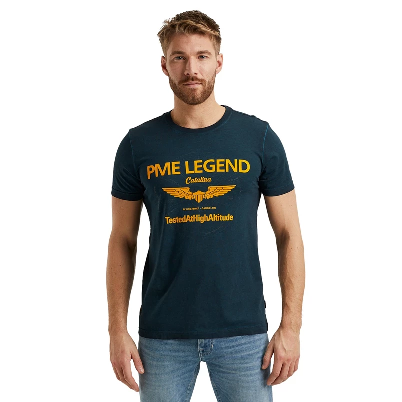 PME Legend Heren T-shirt PTSS2402576 Navy