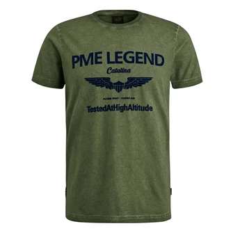 PME Legend Heren T-shirt PTSS2402576 Olijf