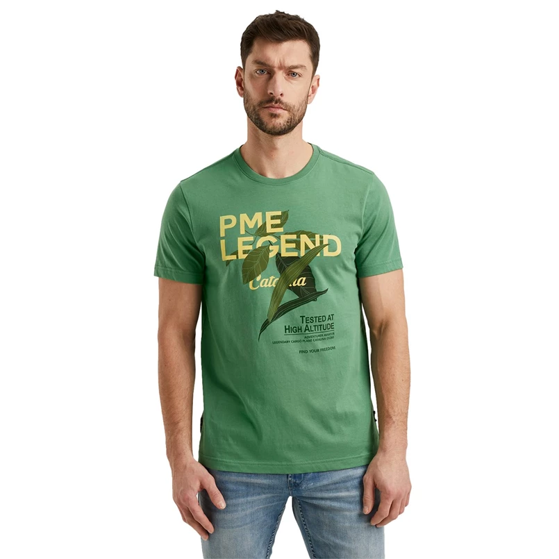 PME Legend Heren T-shirt PTSS2404571 Groen