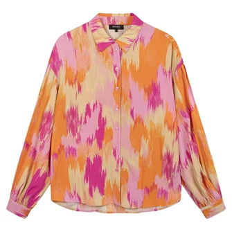 Refined Department dames oversized blouse in print Roze