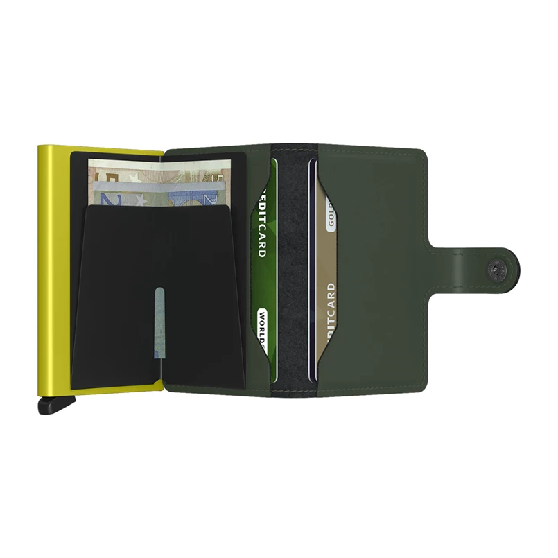Secrid Wallet Miniwallet Matte Green & Lime Groen