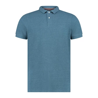 Superdry Heren Classic Pique Polo Shirt Indigo blauw