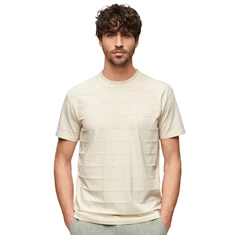 Superdry Heren Organic Cotton Vintage Texture T-Shirt Zand