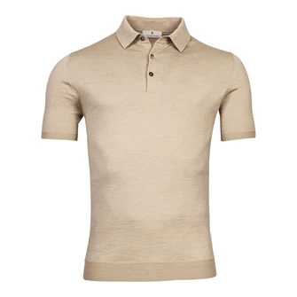 Thomas Maine Heren Pullover Polo Beige